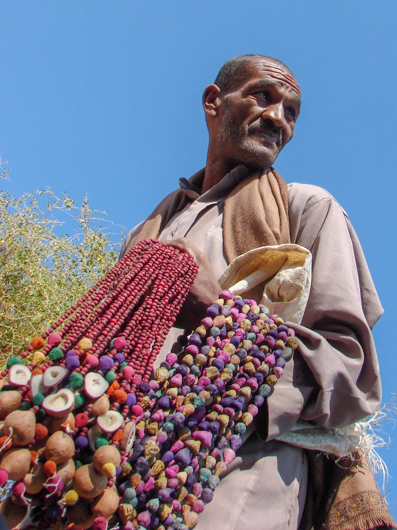 Händler bei Assuan, Ägypten